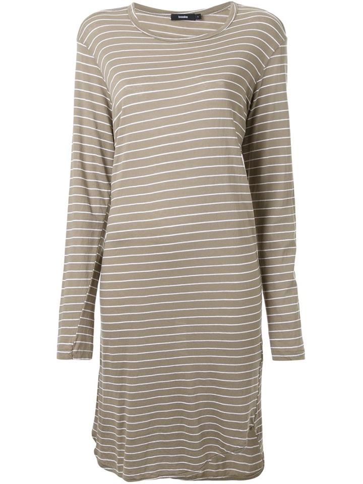 Bassike Striped French Seam Dress