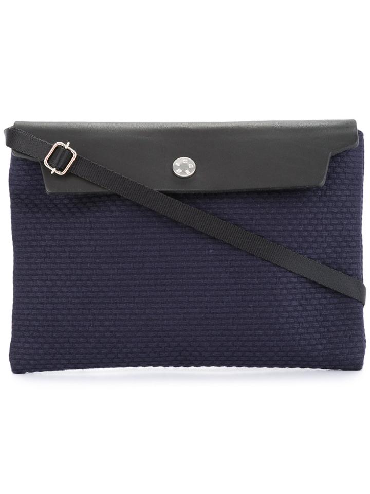 Cabas Contrast Flap Mini Bag - Blue