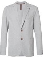 Eleventy Button Up Blazer, Men's, Size: 48, Grey, Cotton/nylon/spandex/elastane