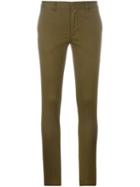 Polo Ralph Lauren Super Skinny Trousers, Women's, Size: 6, Green, Cotton/polyester/spandex/elastane