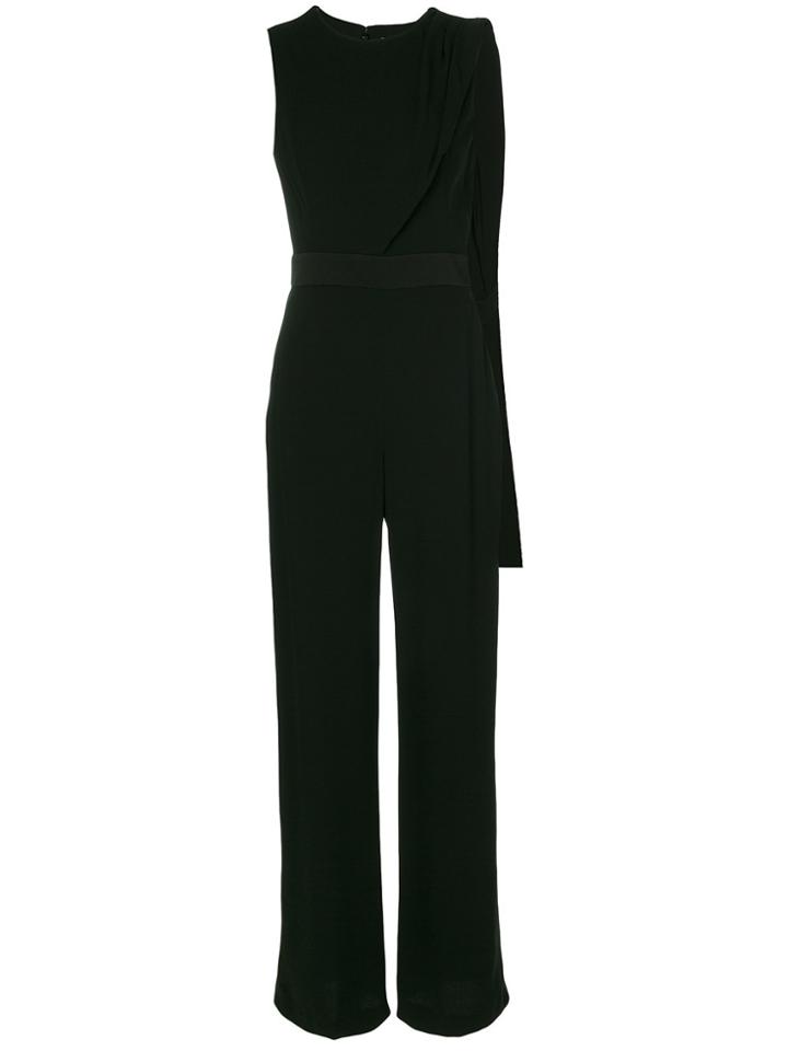 Alexander Mcqueen Draped Jumpsuit - Black