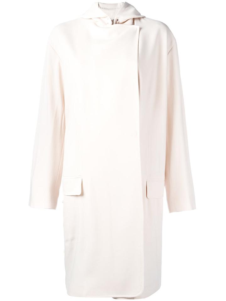 Acne Studios Large Lapel Coat, Women's, Size: 36, Nude/neutrals, Cotton/viscose/wool