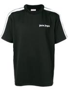 Palm Angels Striped Sleeves T-shirt - Black