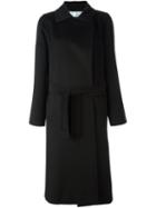 Max Mara Belted Coat, Women's, Size: 40, Black, Viscose/camel Hair