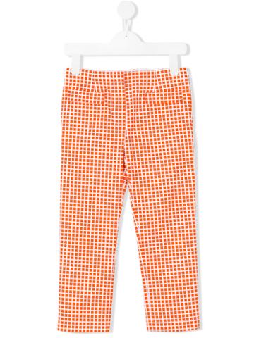 Marni Kids - Check Trousers - Kids - Cotton - 8 Yrs, Yellow/orange