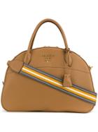Prada Daino Bowling Bag - Brown