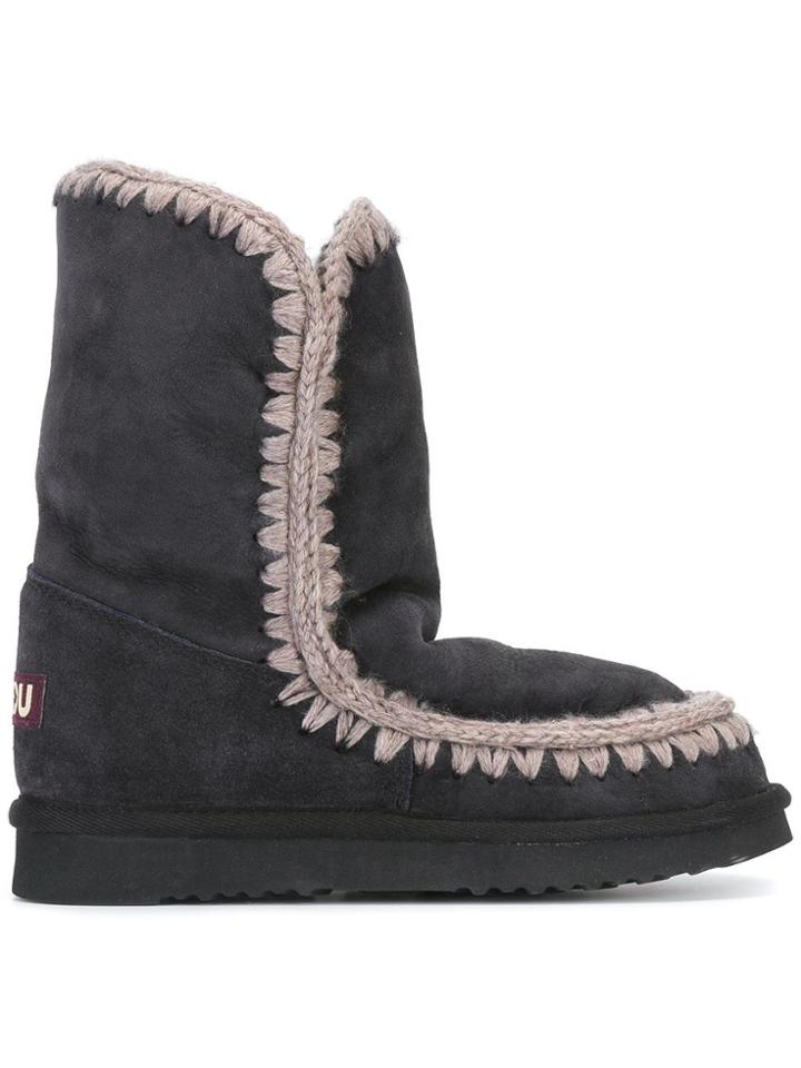 Mou 'eskimo' Calf Length Boots - Grey