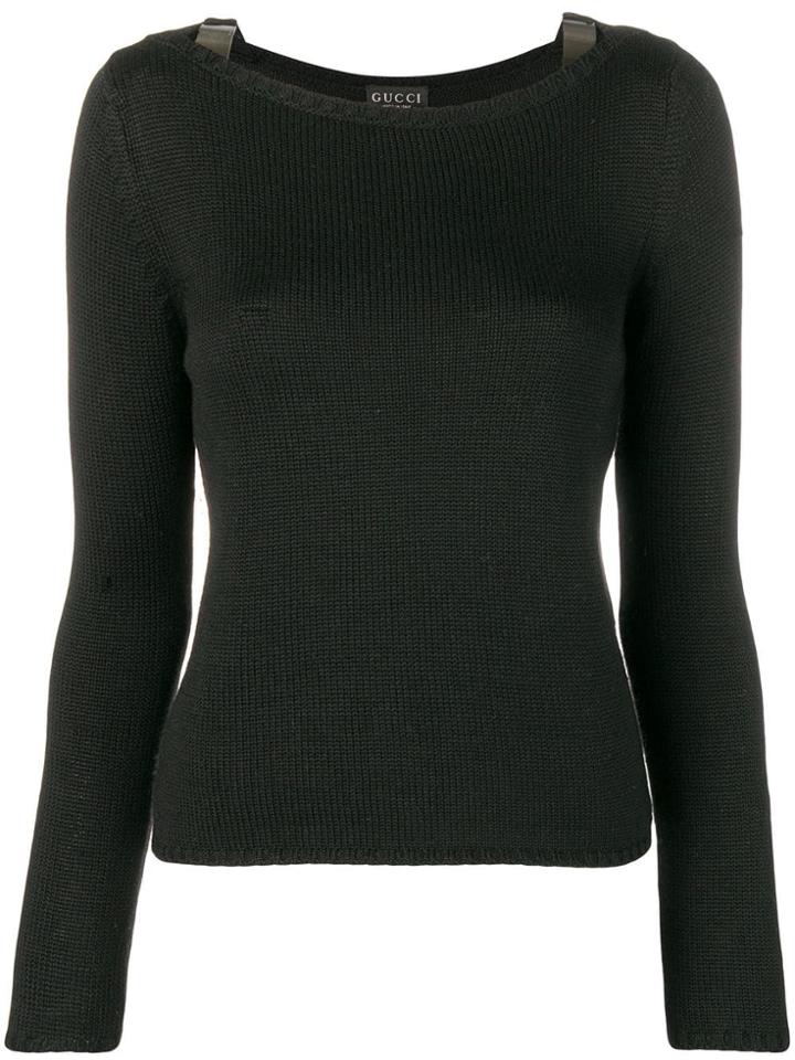 Gucci Vintage 2000's Knitted Sweater - Black