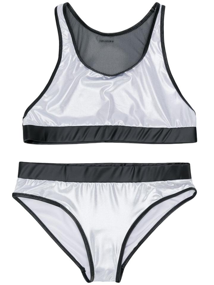 Andorine Metallic Bikini Set - Grey