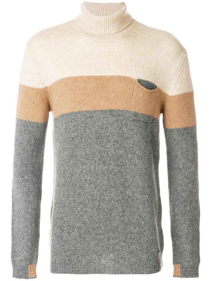 Woolrich Striped Knit Jumper - Nude & Neutrals