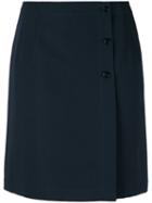 A.p.c. 'lana' Button Detail Skirt, Women's, Size: 40, Blue, Cotton/polyimide