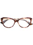 Prada Eyewear Tortoiseshell Glasses - Brown