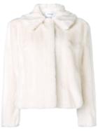 Dondup Faux-fur Fitted Jacket - White