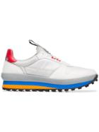 Givenchy White, Grey And Black Tr3 Logo Nylon And Suede Leather