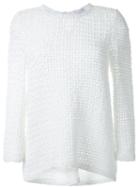 Scanlan Theodore Ribbon Weave Top, Women's, Size: 10, White, Cotton