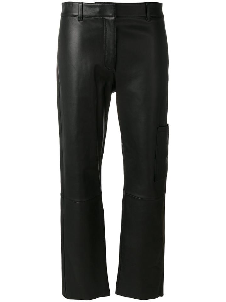 Theory Wide Leg Trousers - Black
