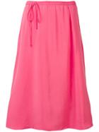 Humanoid Midi Skirt With Off-centre Fastening - Pink & Purple
