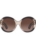 Tory Burch Robinson Round Sunglasses - Black