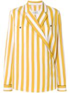 Maison Margiela Vertical Stripe Print Shirt - Yellow & Orange