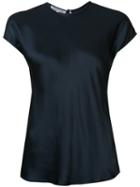 Helmut Lang Rear Keyhole Top, Women's, Size: Large, Blue, Viscose