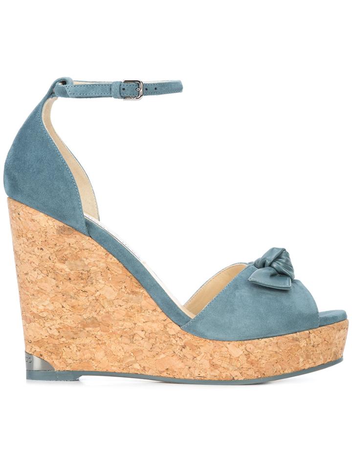 Jimmy Choo Dessie 120 Wedges - Blue