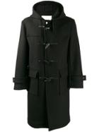 Mackintosh Weir Black Wool Long Duffle Coat Gm-028
