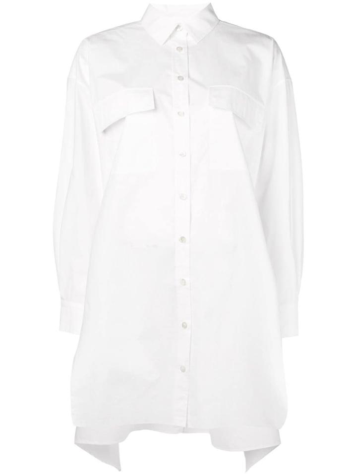 Melampo Oversized Shirt Dress - White