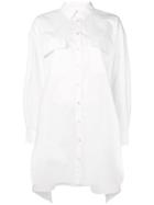 Melampo Oversized Shirt Dress - White