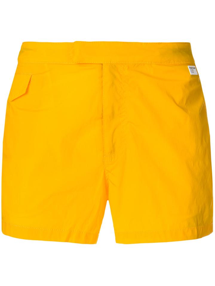 Mc2 Saint Barth Classic Swim Shorts - Yellow & Orange