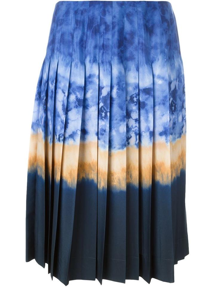 Altuzarra Tie Dye Midi Pleated Skirt