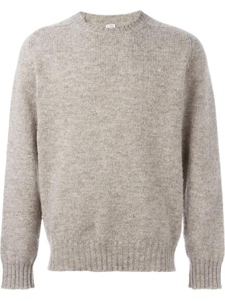 E. Tautz 'shetland' Jumper, Men's, Size: Large, Brown, Wool