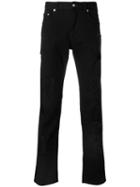Versus - Distressed Straight Jeans - Men - Cotton/polyester/spandex/elastane - 34, Black, Cotton/polyester/spandex/elastane