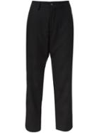 Y's Polka Dot Tapered Trousers, Women's, Size: 1, Black, Rayon/wool