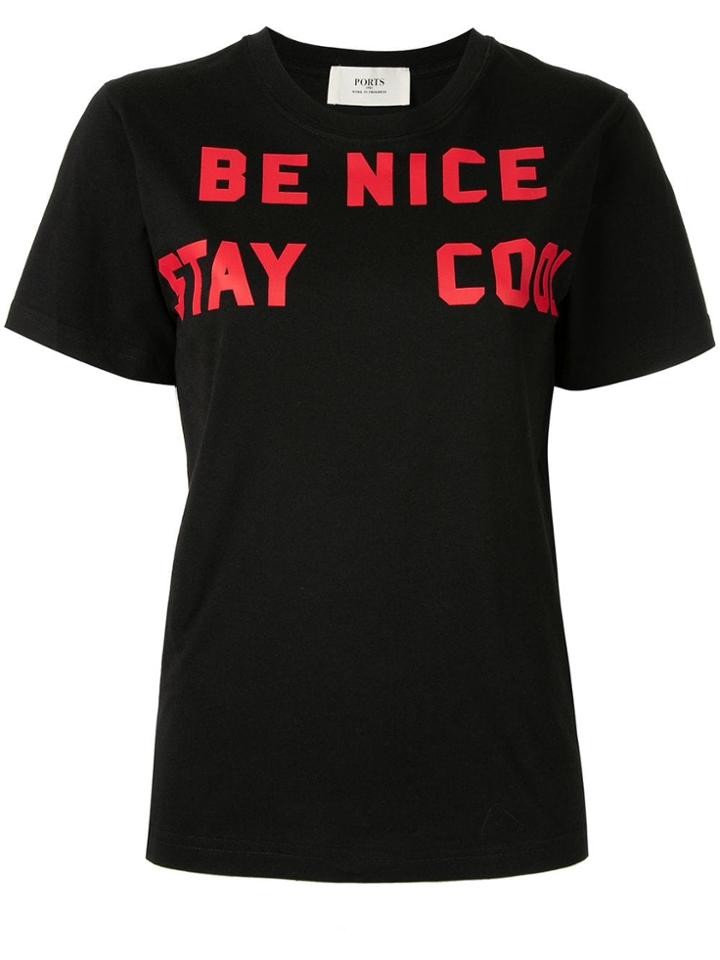 Ports 1961 Be Nice T-shirt - Black