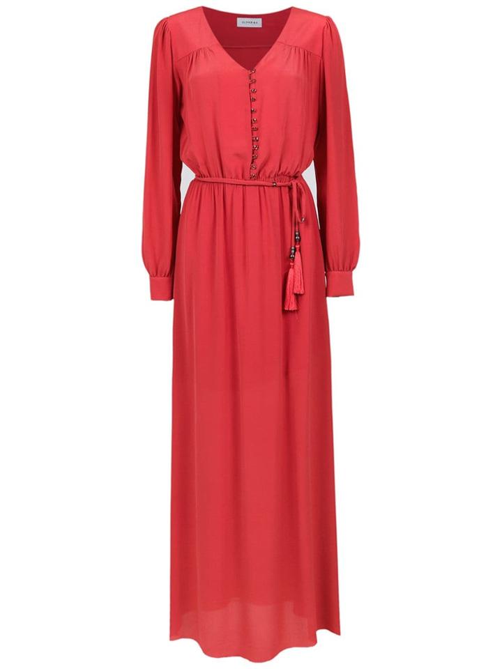 Olympiah Bardini Silk Dress - Red