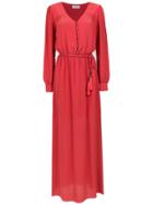 Olympiah Bardini Silk Dress - Red