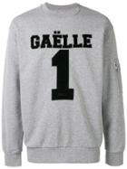 Gaelle Bonheur Logo Patch Sweatshirt - Grey