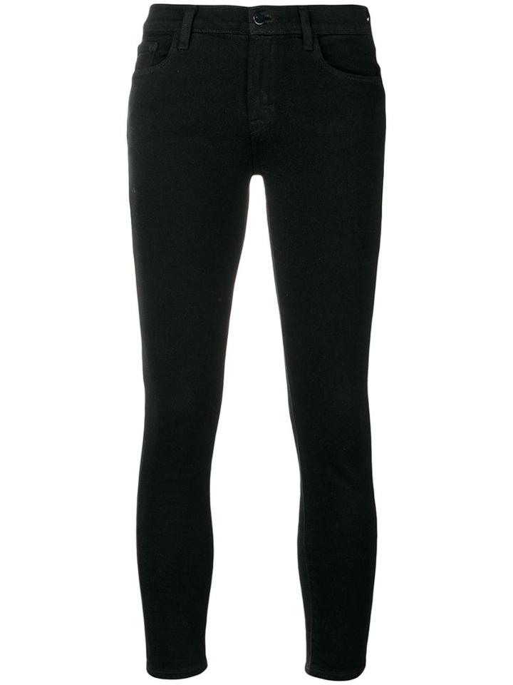 J Brand 835 Capri Skinny Jeans - Black