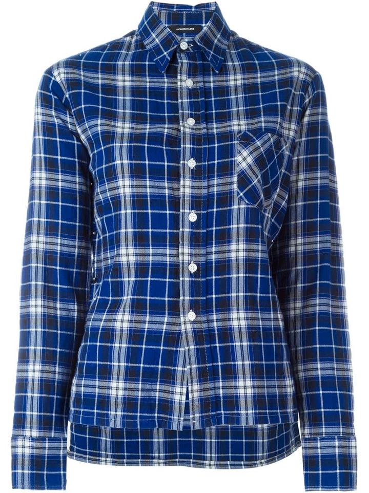 R13 Check Print Shirt
