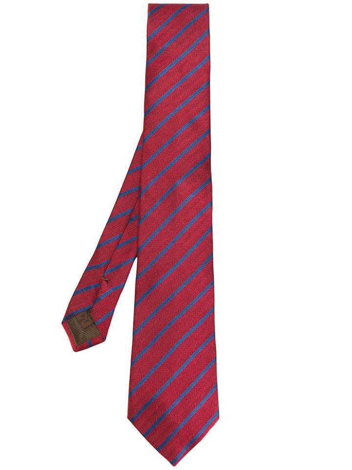 Church's Vertical Striped Tie - Red