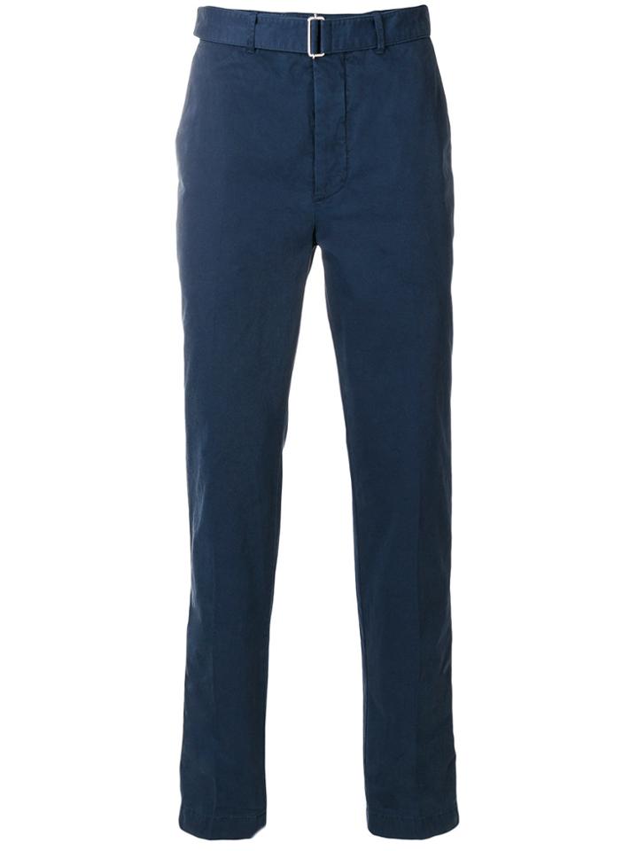 Officine Generale Straight-leg Trousers - Blue