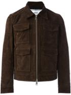 Ami Alexandre Mattiussi Suede 4 Pocket Jacket, Size: Xl, Brown, Suede/acetate
