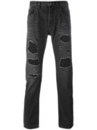 Helmut Lang Hemut Lang X Travis Scott Distressed Jeans - Grey