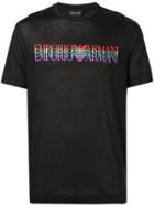 Emporio Armani Overlap Logo T-shirt - Black