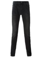 7 For All Mankind Slim-fit Jeans, Men's, Size: 31, Black, Cotton/spandex/elastane