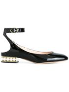 Nicholas Kirkwood 18mm Lola Pearl Ballerinas - Black