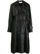 Golden Goose Vintage Style Leather Coat - Black