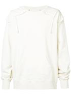 Maison Margiela Detachable Sleeve Sweatshirt - White