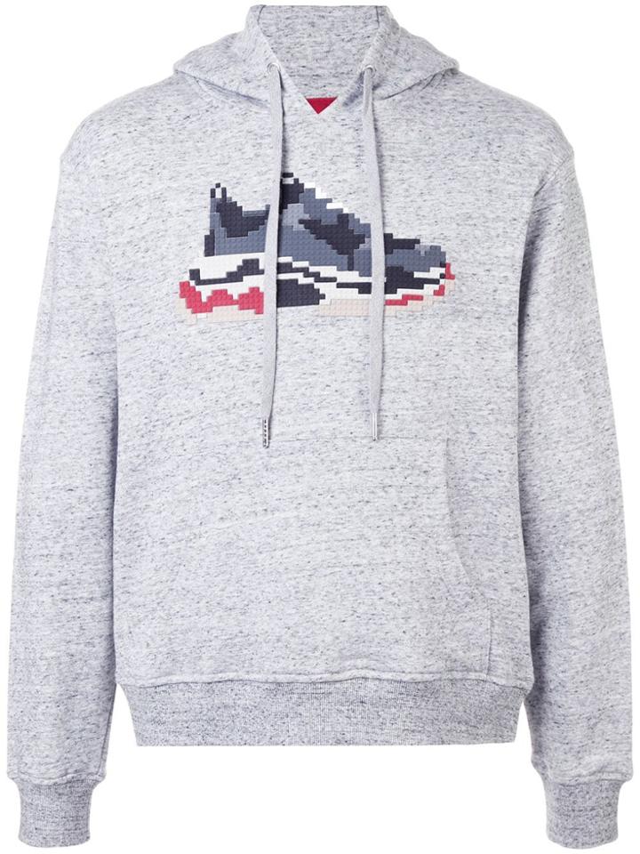 Mostly Heard Rarely Seen 8-bit Dadcore Print Hoodie - Grey