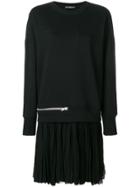 Alexander Mcqueen Oversized Zip Detail Sweatshirt - Black